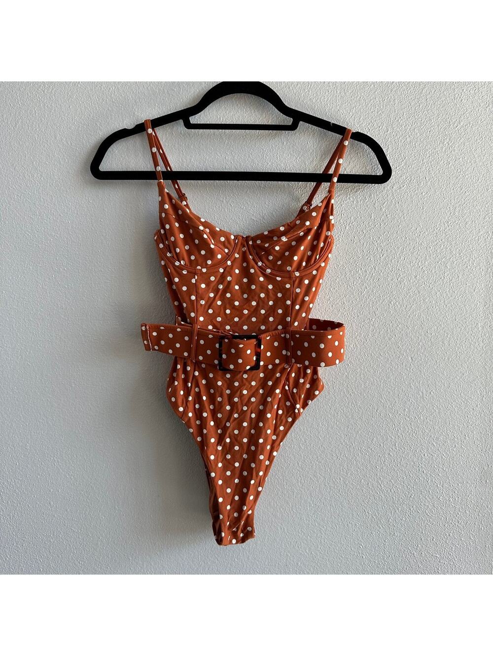WeWoreWhat Danielle Belted One-Piece Swimsuit Size XS